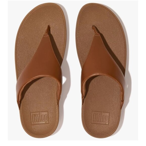Fitflop Women's Lulu Thong Sandals Tan Casual Comfy 8 - Picture 1 of 9